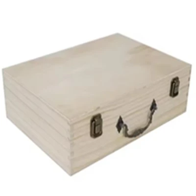 Caja de almacenamiento de joyería de madera